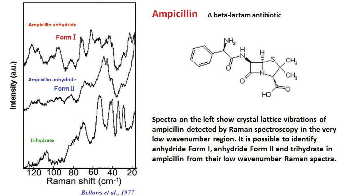 Raman Spectra and Chemical Structure of Ampicillin