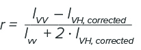 Fluorescence anisotropy equation