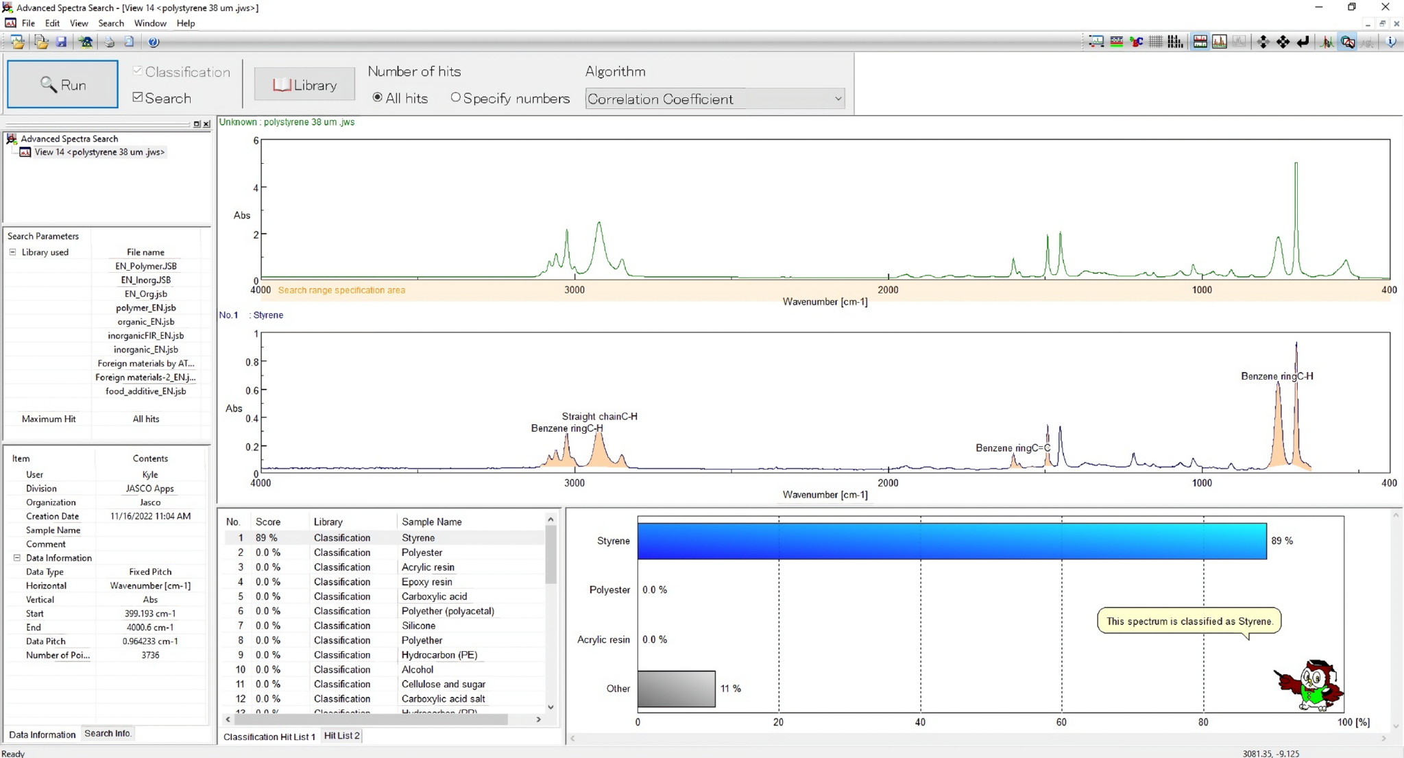 Advanced Spectra Search - JASCO